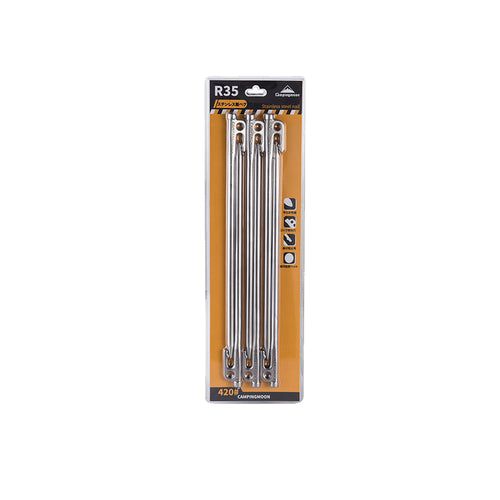 R35-6 Martensitic Stainless Steel 420J2 Forged Pegs, Tempered, R Series, Power Pegs, Ideal for Hard Ground