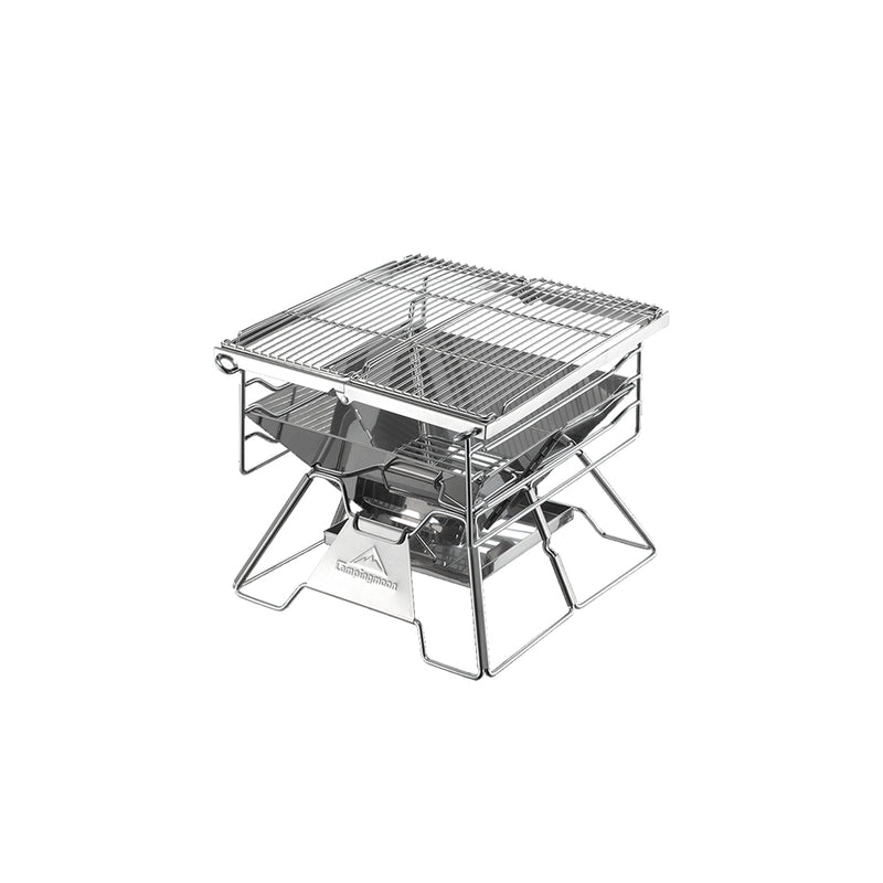 Load image into Gallery viewer, X-TWO Stainless Steel BBQ Grill, Sturdy Charcoal Barbecue Stove

