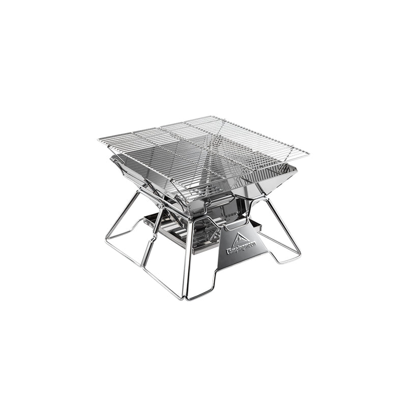 Load image into Gallery viewer, MT-2 Portable Stainless Steel Camping Grill, Foldable, 14-Inch
