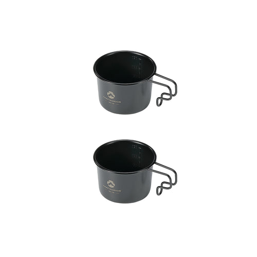 BKS-180-2P Premium Solo Coffee Mug, Black, 5.3 fl oz (160 ml), Set of 2