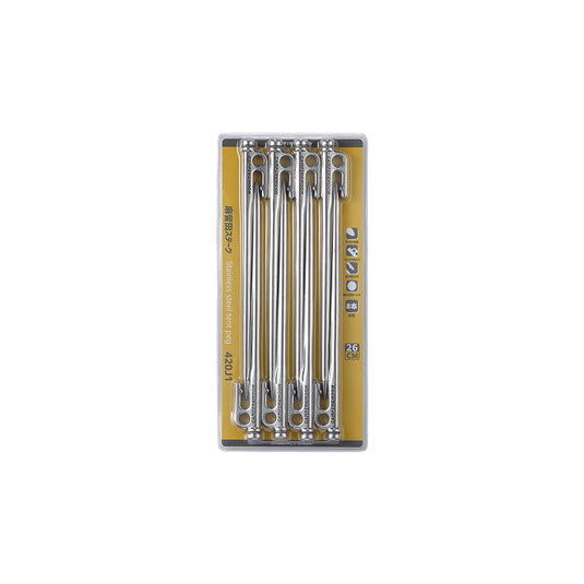 K26-8P Forged Stainless Steel Pegs, 10.2 Inches, 8-Piece Set, Azuruda Stake