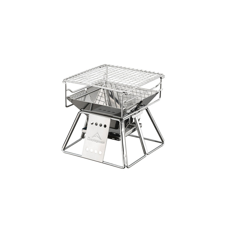 Load image into Gallery viewer, X-MINI Small Portable Stainless Steel Tabletop Charcoal Grill with Carry Bag
