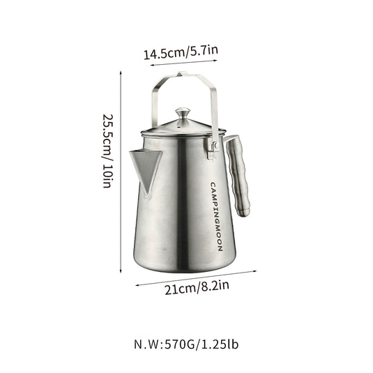 SW-6 Bonfire Kettle, Direct Fire, Stainless Steel 304, 3.1 Gal (1.5 L)