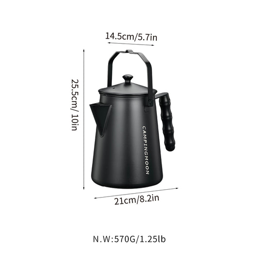 BKSW-6 Bonfire Kettle, Percolator  Classic Campfire Coffee Maker, Stainless Steel