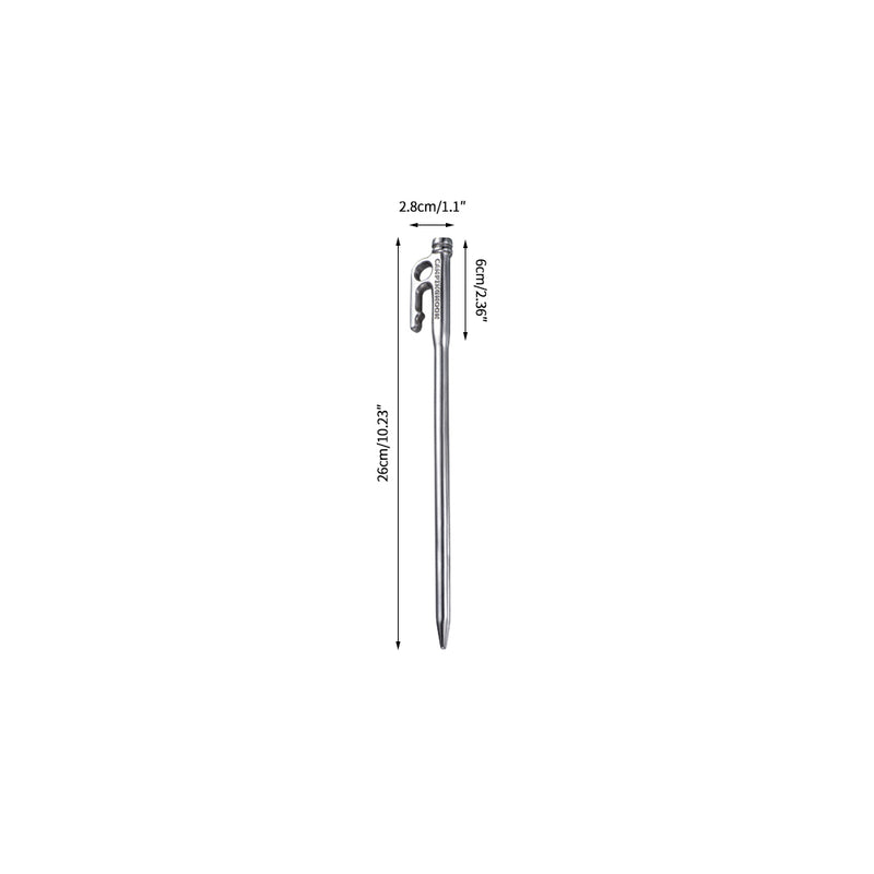 Load image into Gallery viewer, K26-8P Forged Stainless Steel Pegs, 10.2 Inches, 8-Piece Set, Azuruda Stake
