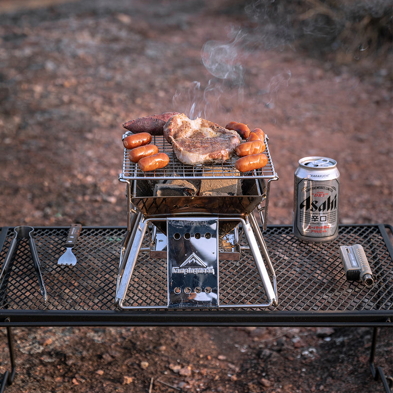 Load image into Gallery viewer, X-MINI Small Portable Stainless Steel Tabletop Charcoal Grill with Carry Bag
