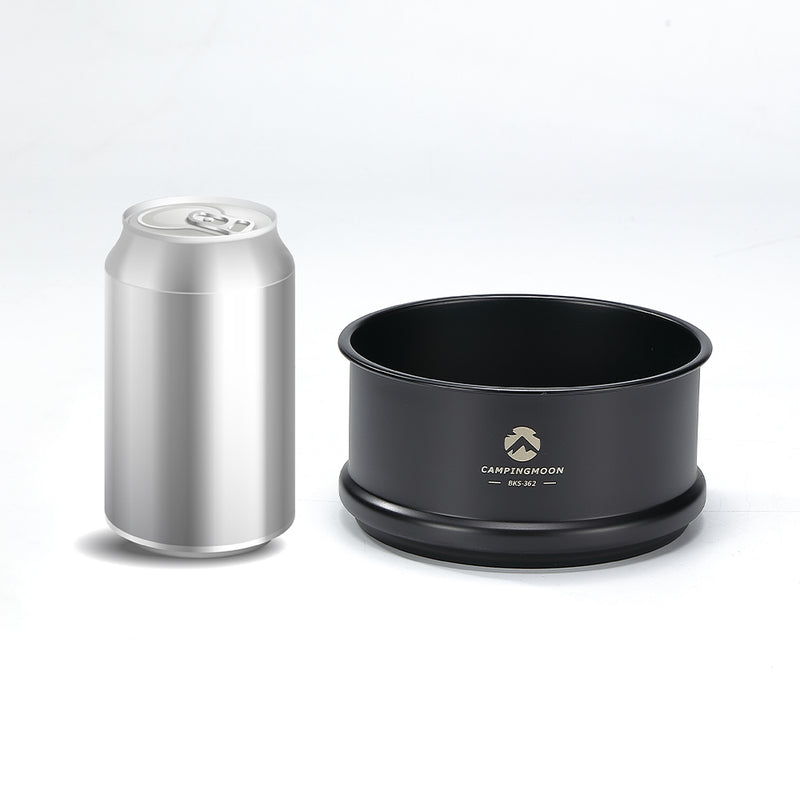 Load image into Gallery viewer, BKS362-MG Mini Steamer φ4.7-Inch for Sierra Cup, 304 Stainless Steel with Wood Lid, Black
