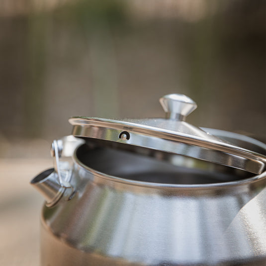 gsi outdoors small tea kettle SW-1 Mini Bonfire Kettle – 1.0L Stainless Steel Camping Kettle for Direct Fire, Boiling Water & Outdoor Cooking – Campingmoon