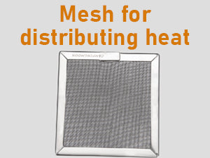Heat diffuser
Mesh at the lower layer can distribute heat and help your toasting.
