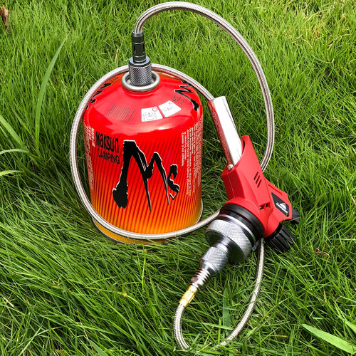 Z13/Z16 Gas Stove Adapter, EN417 Lindal Valve to Butane, with Extend Hose
