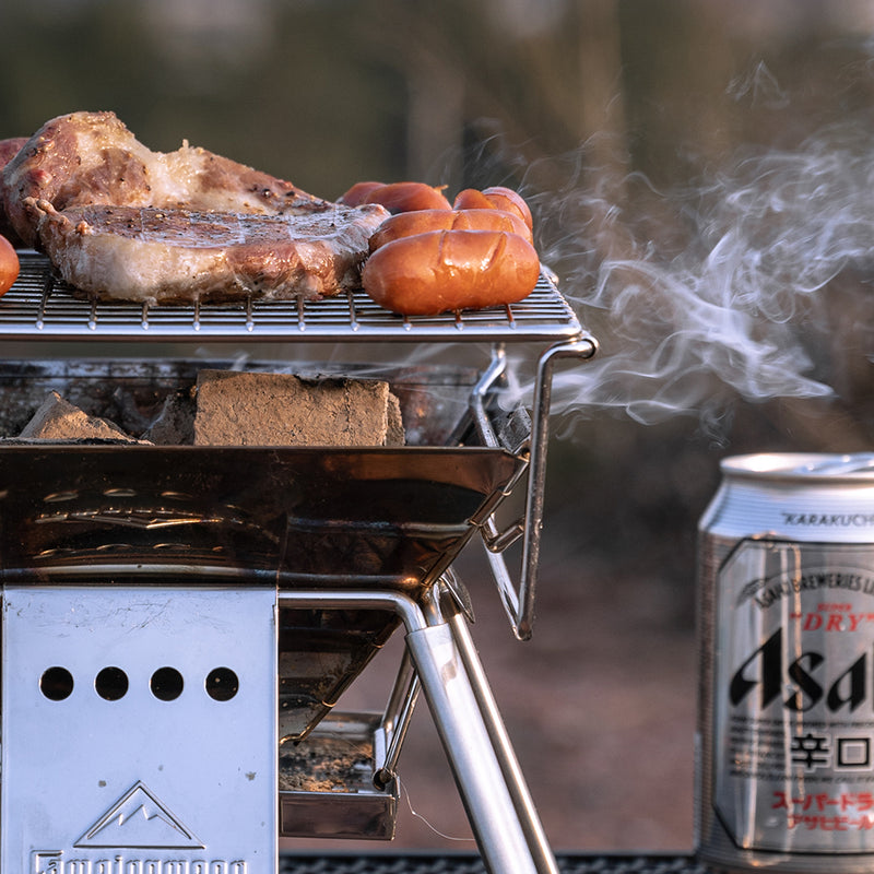 Load image into Gallery viewer, X-MINI Small Portable Stainless Steel Tabletop Charcoal Grill with Carry Bag
