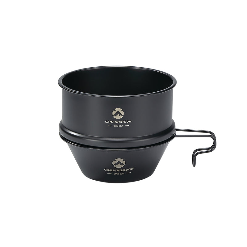 Load image into Gallery viewer, BKS362 Premium φ4.7-Inch Mini Steamer for Sierra Cup, Durable 304 Stainless Steel, Black
