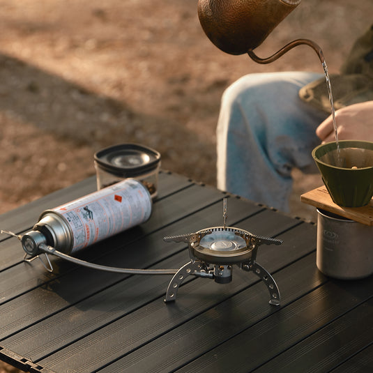 XD-1-CB Remote Butane Stove Portable and Compact Camping Stove for Outdoor Cooking