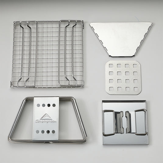 X-MINI Small Portable Stainless Steel Tabletop Charcoal Grill with Carry Bag