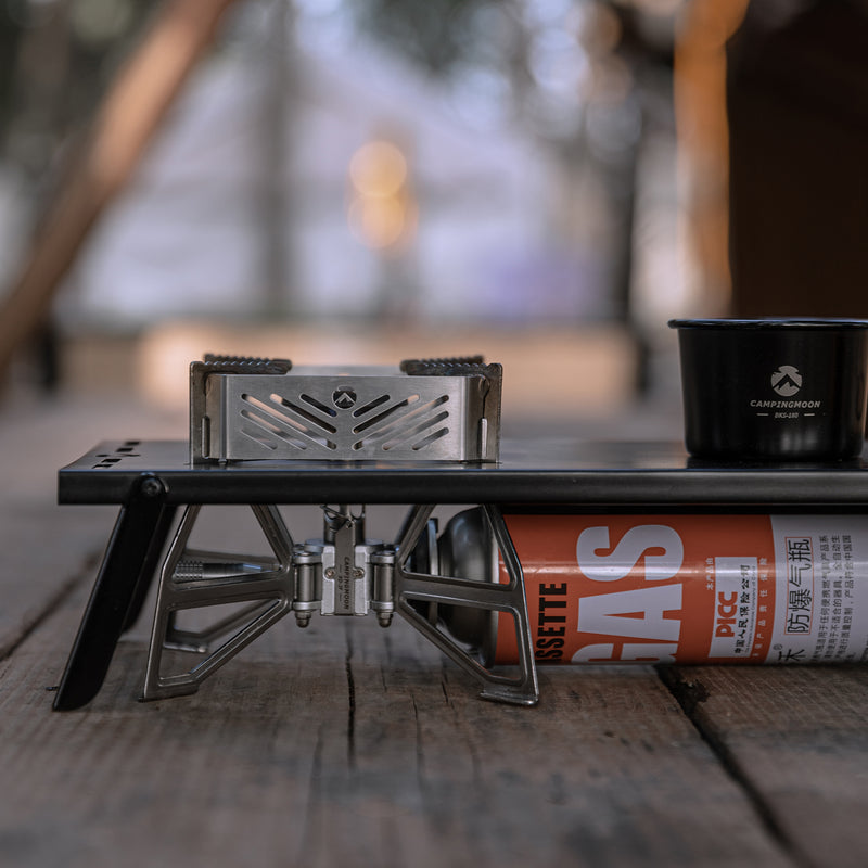 Load image into Gallery viewer, XD-3 Butane Camping Stove, Lightweight, Foldable, Igniter, Stainless Steel
