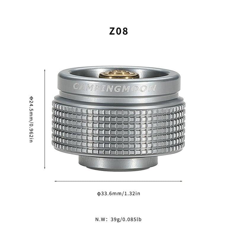 Load image into Gallery viewer, Z08 Camp Gas Cooker Adapter - Converts CV Bayonet to MSF-1a
