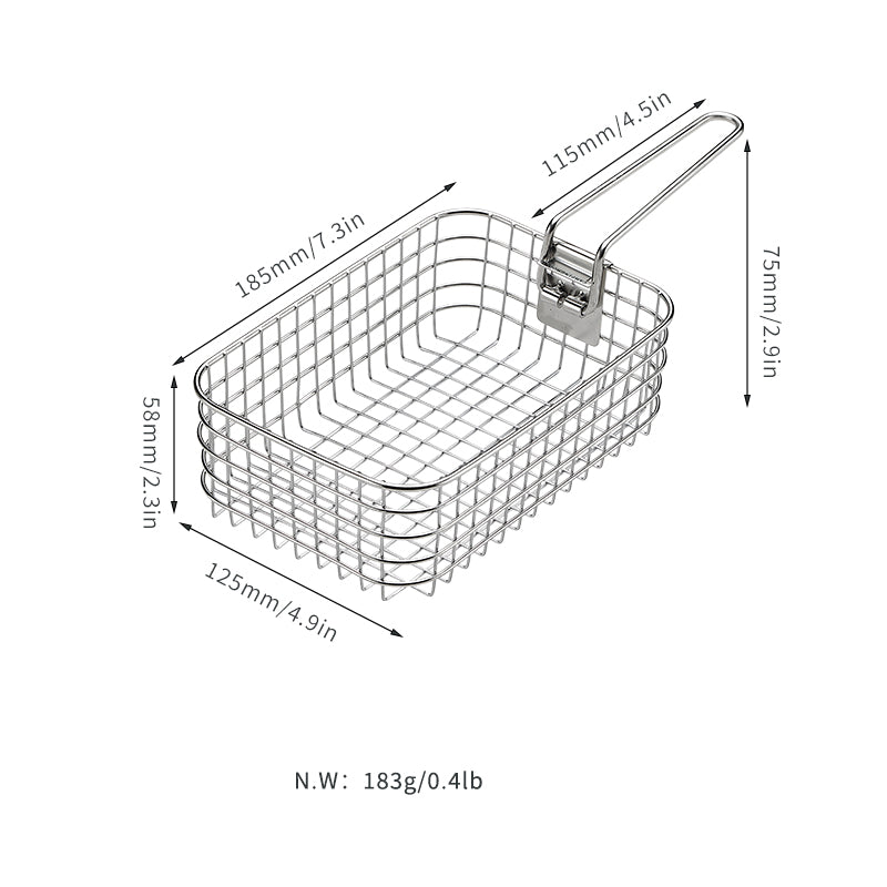 Cargue la imagen en el visor de la galería, Stainless Steel Fry Basket
