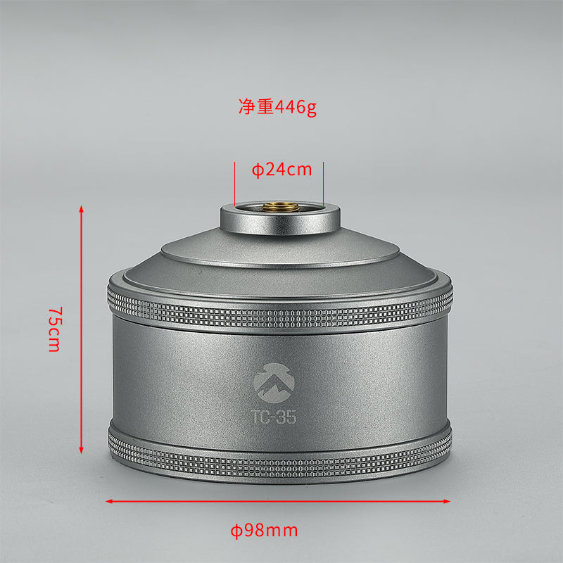 Load image into Gallery viewer, TC-35 110g Refillable Gas Fuel Cylinder for Backpacking Stove EN417
