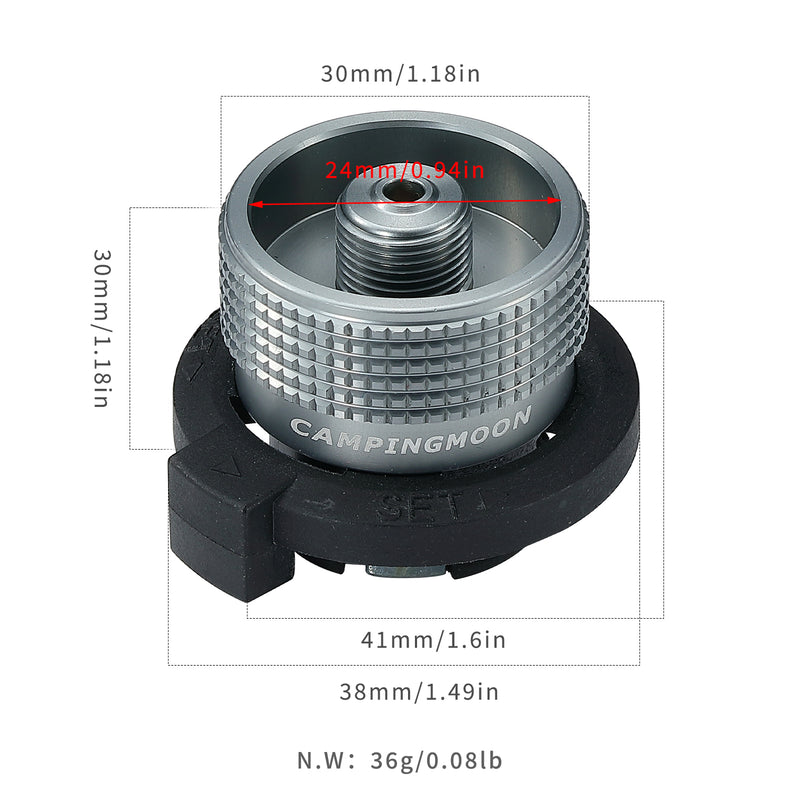 Load image into Gallery viewer, Z11 Vertical Gas Stove Adapter, Butane Canister to EN417 Lindal Valve
