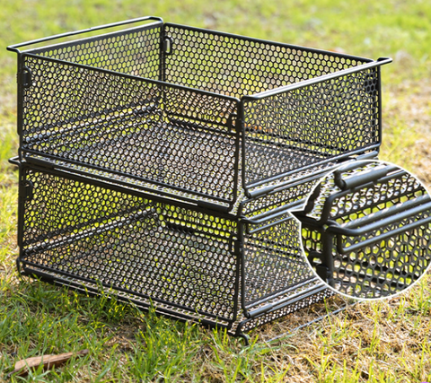 Hexagonal mesh structure for visibility and ventilation