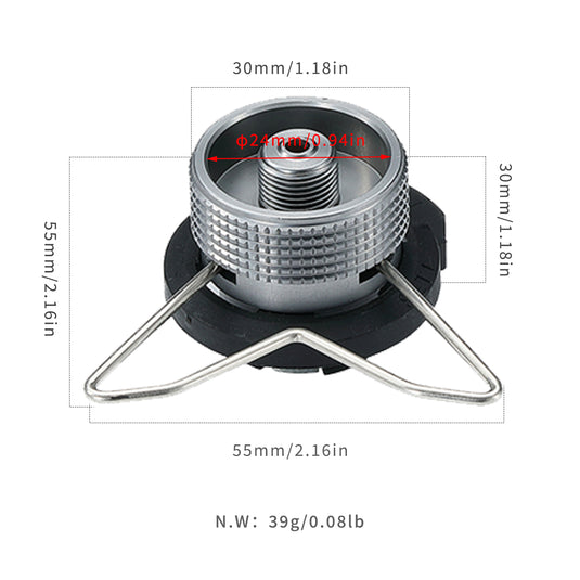 Z10 High-Quality Duralumin Gas Canister Adapter for Safe Outdoor Use