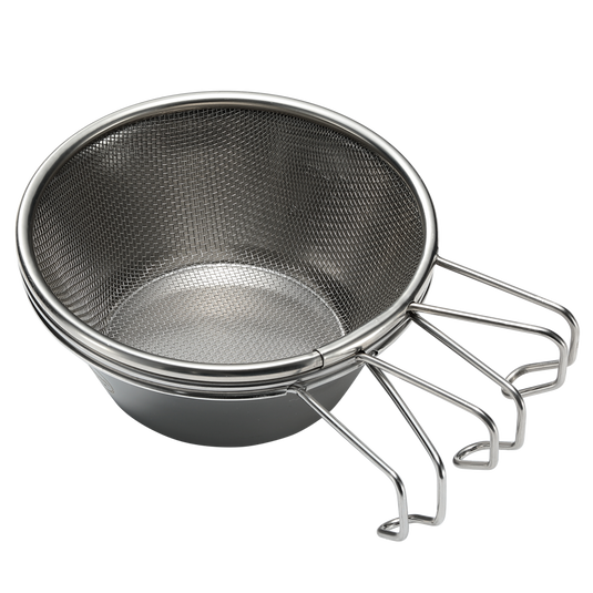 S-220/S-213 Stainless Steel Camping Sierra Cup with Colander Set - 310ml
