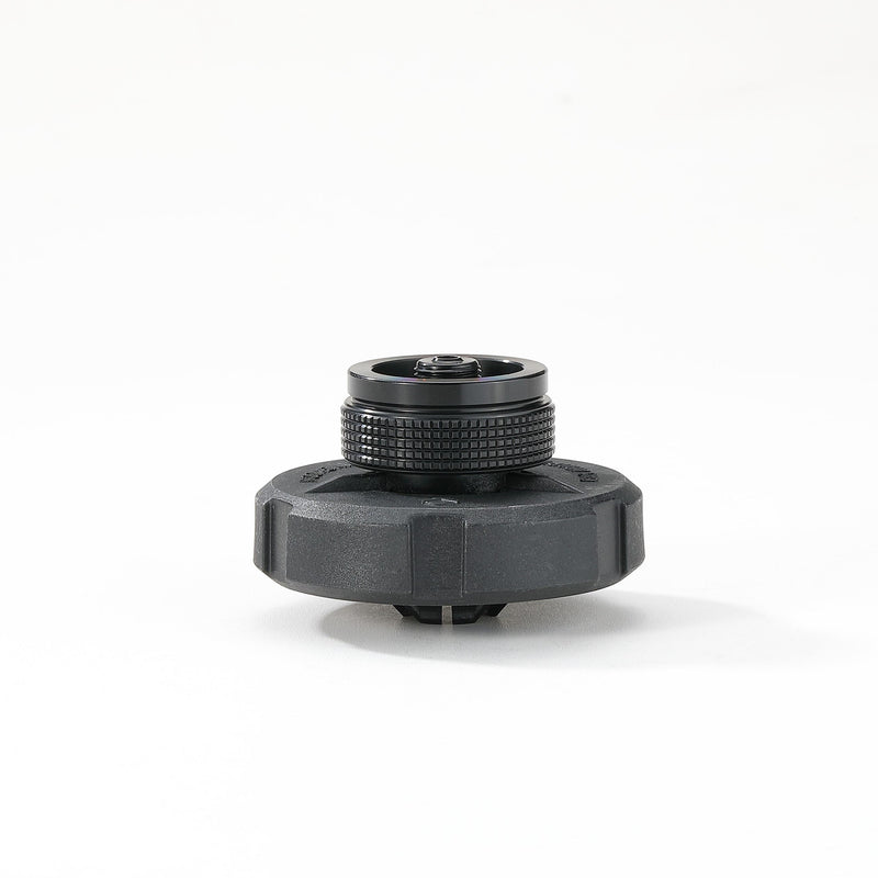 Load image into Gallery viewer, BKZ07 Camp Valve Cartridge Adapter for Easy-Click Bayonet Lock to EN417 Valve 7/16 Inch Screw Thread Connection Black
