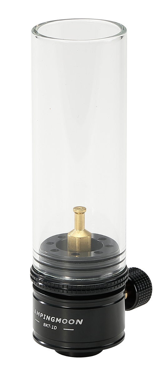 BKT-1D15 Camping Gas Lantern Gas Candle with Empty Tank Black