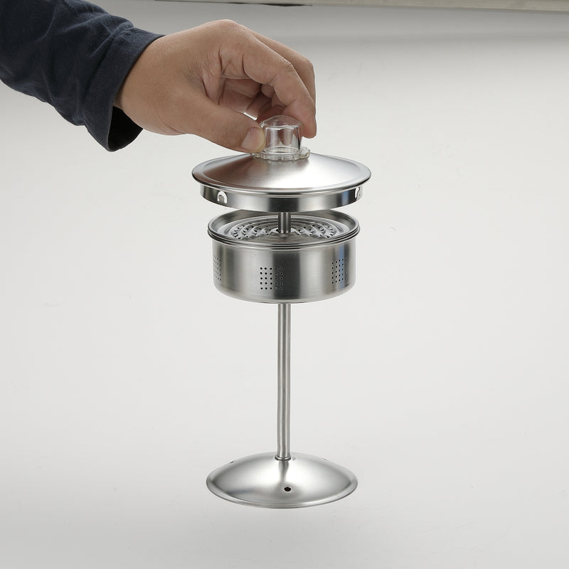 Load image into Gallery viewer, SW-7 Stainless Steel Coffee Percolator Pot 1.5L (8 Cups) – Durable One-Piece Body, Gooseneck Spout &amp; Removable Lid – Perfect for Camping &amp; Outdoor
