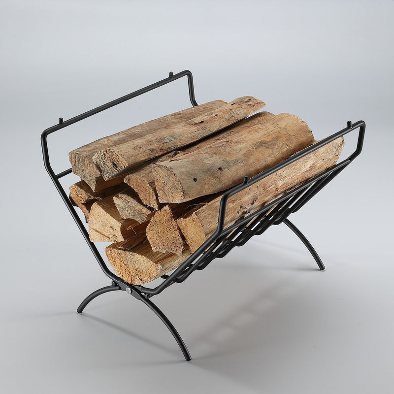 Load image into Gallery viewer, T-285A Small Decorative Firewood Rack Log Rack Indoor Outdoor Steel Log Rack T-285
