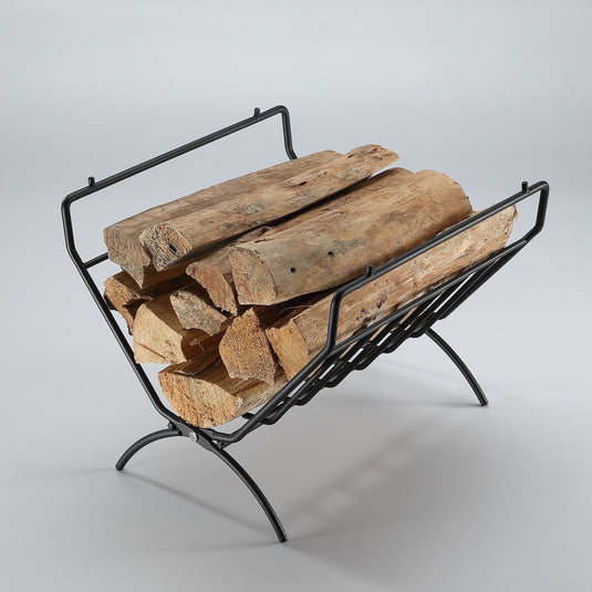 T-285A Small Decorative Firewood Rack Log Rack Indoor Outdoor Steel Log Rack T-285