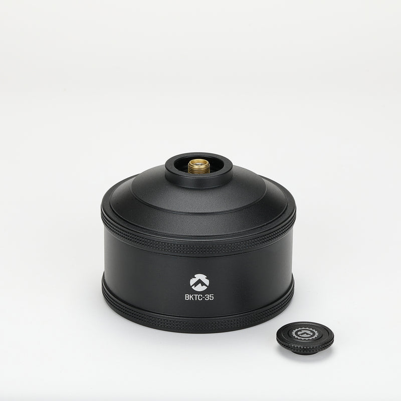 Load image into Gallery viewer, BKNX-92/BKTC-35 Collaboration Limited Edition Desktop Gas Heater with Empty Refillable Canister 110g for Outdoor Camping T-HEATER GASWARE  Black
