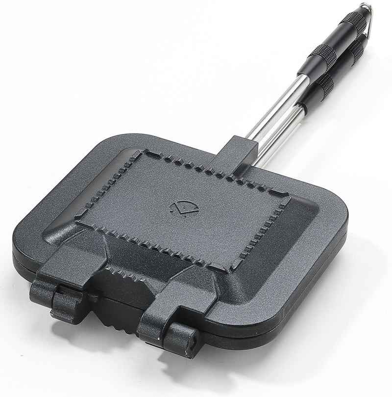 Load image into Gallery viewer, BKTT-1315 Sandwich Maker Hot Sand Single Burner Gas Fire Open Fire Compact Aluminum Black
