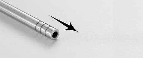 The tip comes into contact with the fire source, so it is made of heat-resistant stainless steel.