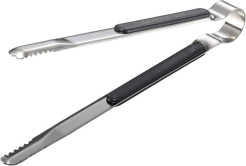 Load image into Gallery viewer, SJ10 Stainless Steel BBQ Tongs for Camping &amp; Tabletop Grills
