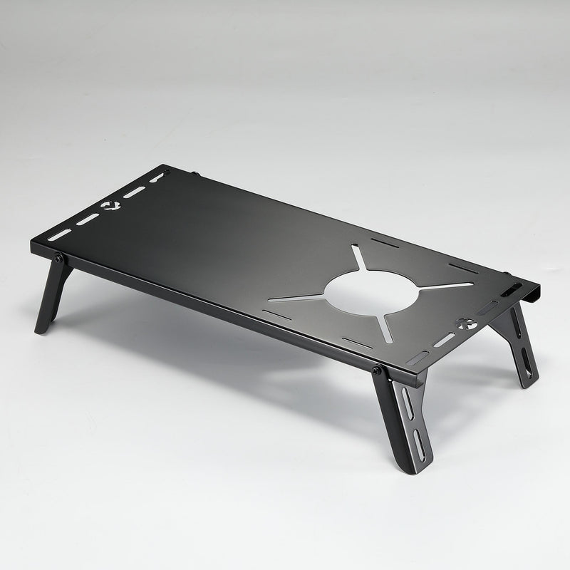 Load image into Gallery viewer, BKSK-310CP Solo Camping Table Small Tabletop Heat Shield Windshield Stainless Steel Lightweight Compact with Storage Bag for ST-310 Alcohol Stove
