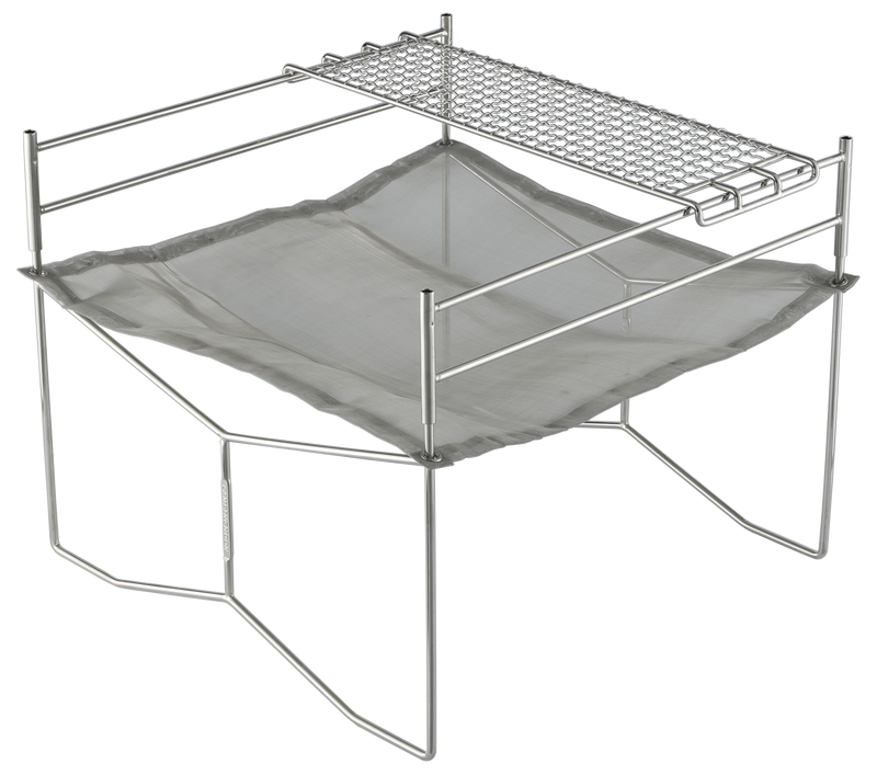 Load image into Gallery viewer, SOLO-301 Portable Mesh Fire Pit Grid Grate, Carry Bag
