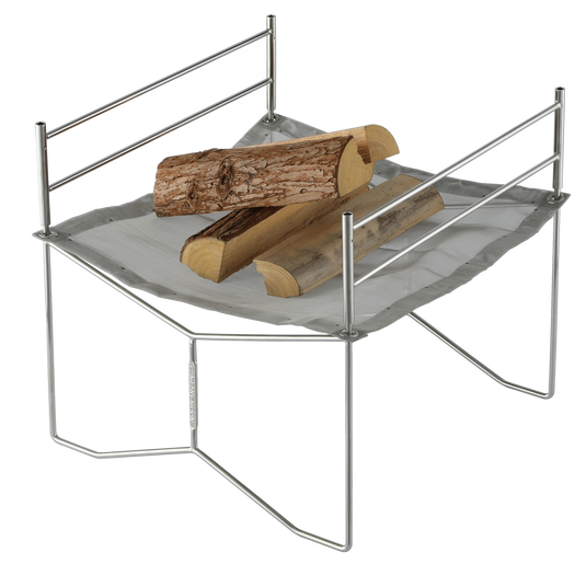 SOLO-202 Portable Mesh Fire Pit with Cooking Grate, Carry Bag
