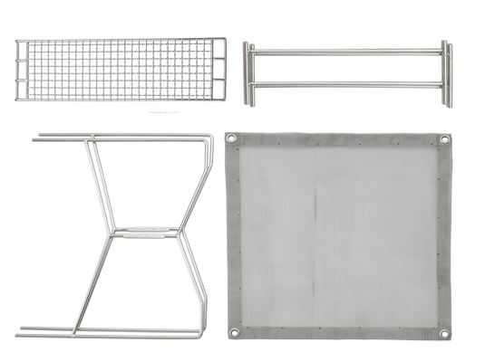 SOLO-301 Portable Mesh Fire Pit Grid Grate, Carry Bag