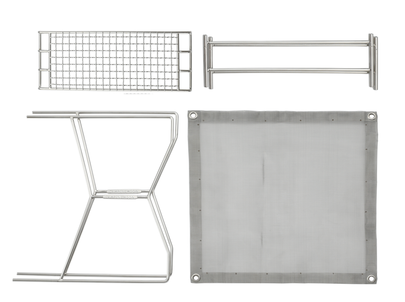 Load image into Gallery viewer, SOLO-201 Stainless Steel Bonfire Stand, B4 Type, with Canvas Case
