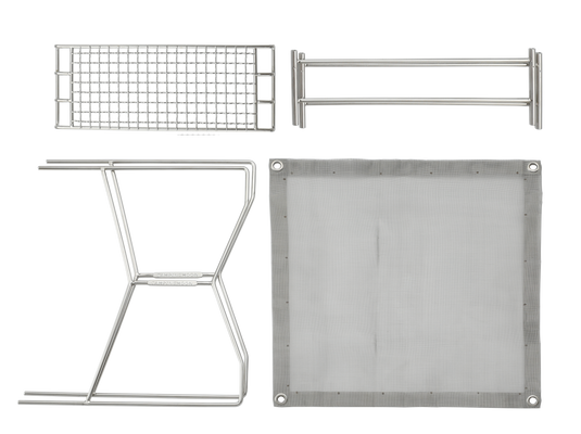 SOLO-201 Stainless Steel Bonfire Stand, B4 Type, with Canvas Case