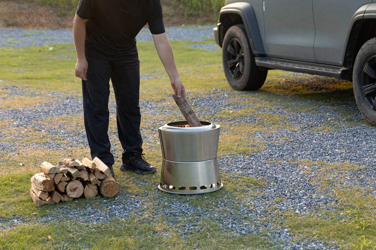 Smokeless Portable Wood Burning Stove MF-038 outdoor use
