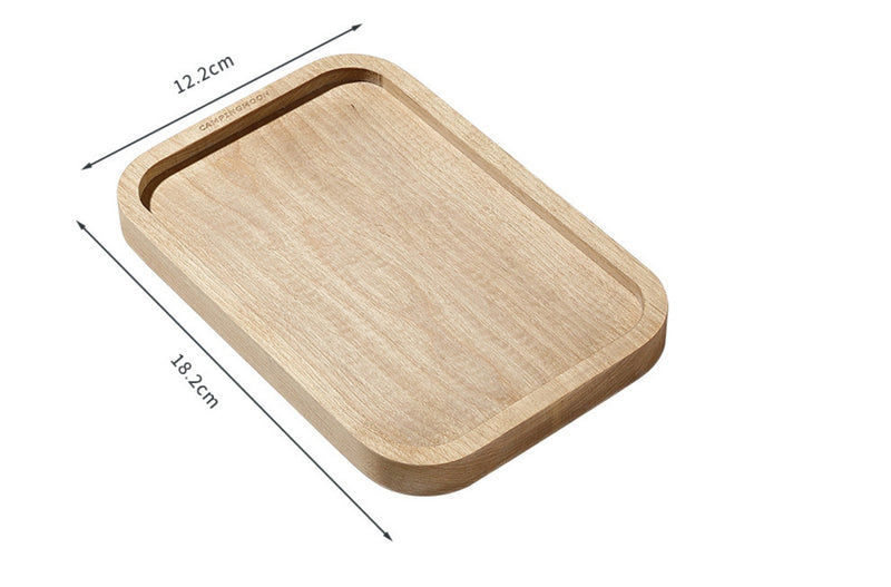 Load image into Gallery viewer, YM-2013 CAMPINGMOON Mess Tin Cutting Board 7.2&#39;&#39; x 4.8&#39;&#39; Wooden Cooking Cutting Plate Coaster Pot Holder
