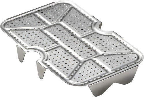 2013-W Camping Steam Tray for Large Mess Tin – Compact 18-8 Stainless Steel Rack, for Outdoor Cooking, Steaming, Smoking, and Serving – Easy-Clean, Rust-Resistant Mess Tin Accessory
