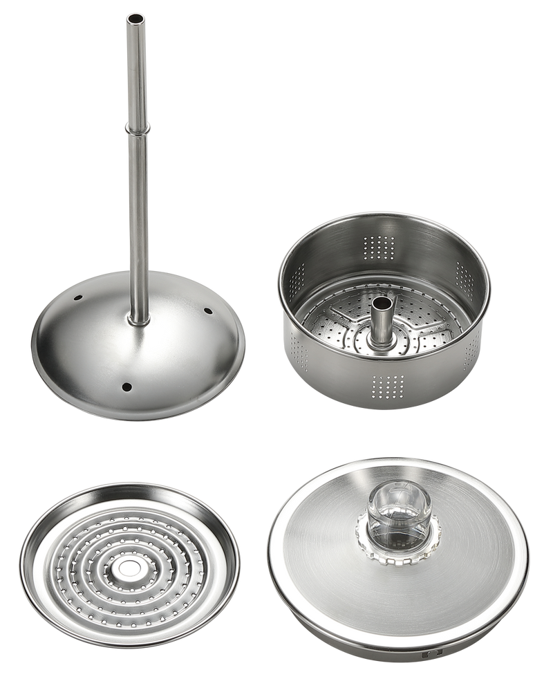 Load image into Gallery viewer, SW-7 Stainless Steel Coffee Percolator Pot 1.5L (8 Cups) – Durable One-Piece Body, Gooseneck Spout &amp; Removable Lid – Perfect for Camping &amp; Outdoor
