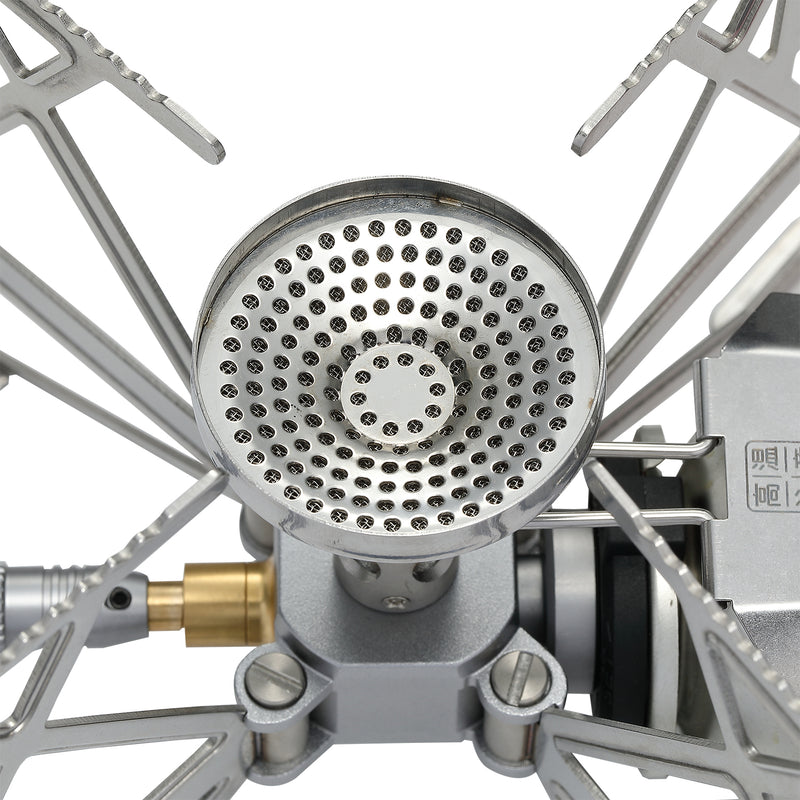 Load image into Gallery viewer, XD-3-NE Butane Camping Stove, Lightweight, Foldable, Pressure Stabilizer, Stainless Steel
