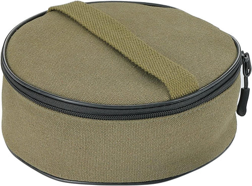 S395-B Canvas Storage Bag φ7-inch / φ18cm for Camping Plate Dish Kitchenware