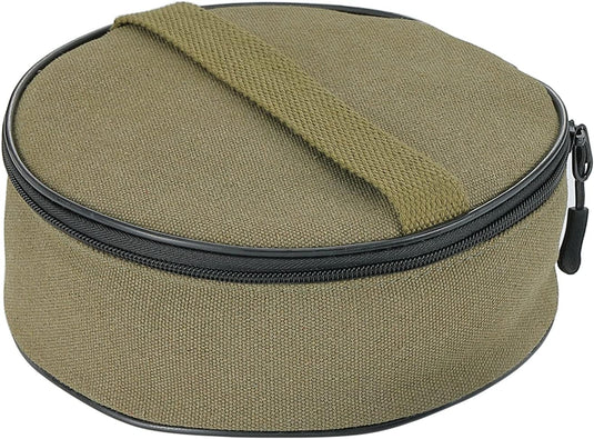 S395-B Canvas Storage Bag φ7-inch / φ18cm for Camping Plate Dish Kitchenware