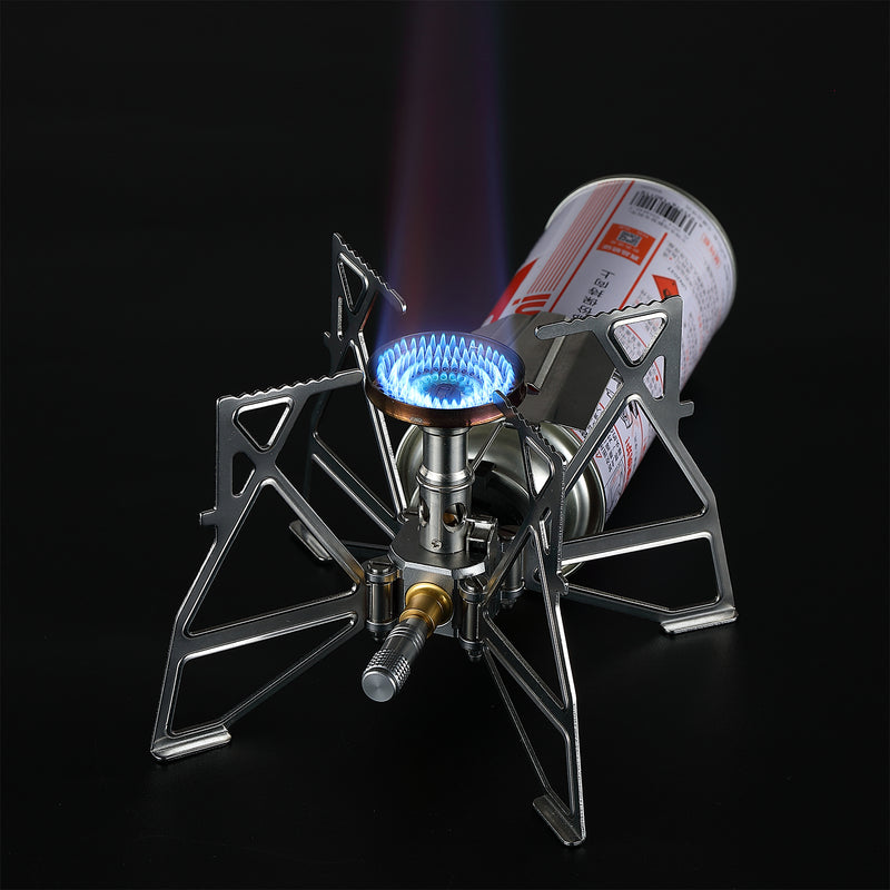 Load image into Gallery viewer, XD-3 Butane Camping Stove, Lightweight, Foldable, Igniter, Stainless Steel
