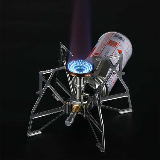 XD-3 Butane Camping Stove, Lightweight, Foldable, Igniter, Stainless Steel